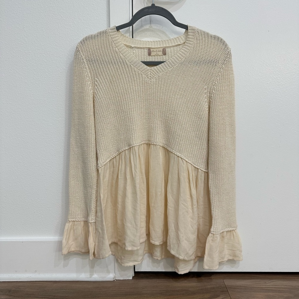 Alter’d State V-Neck Mixed Knit Babydoll